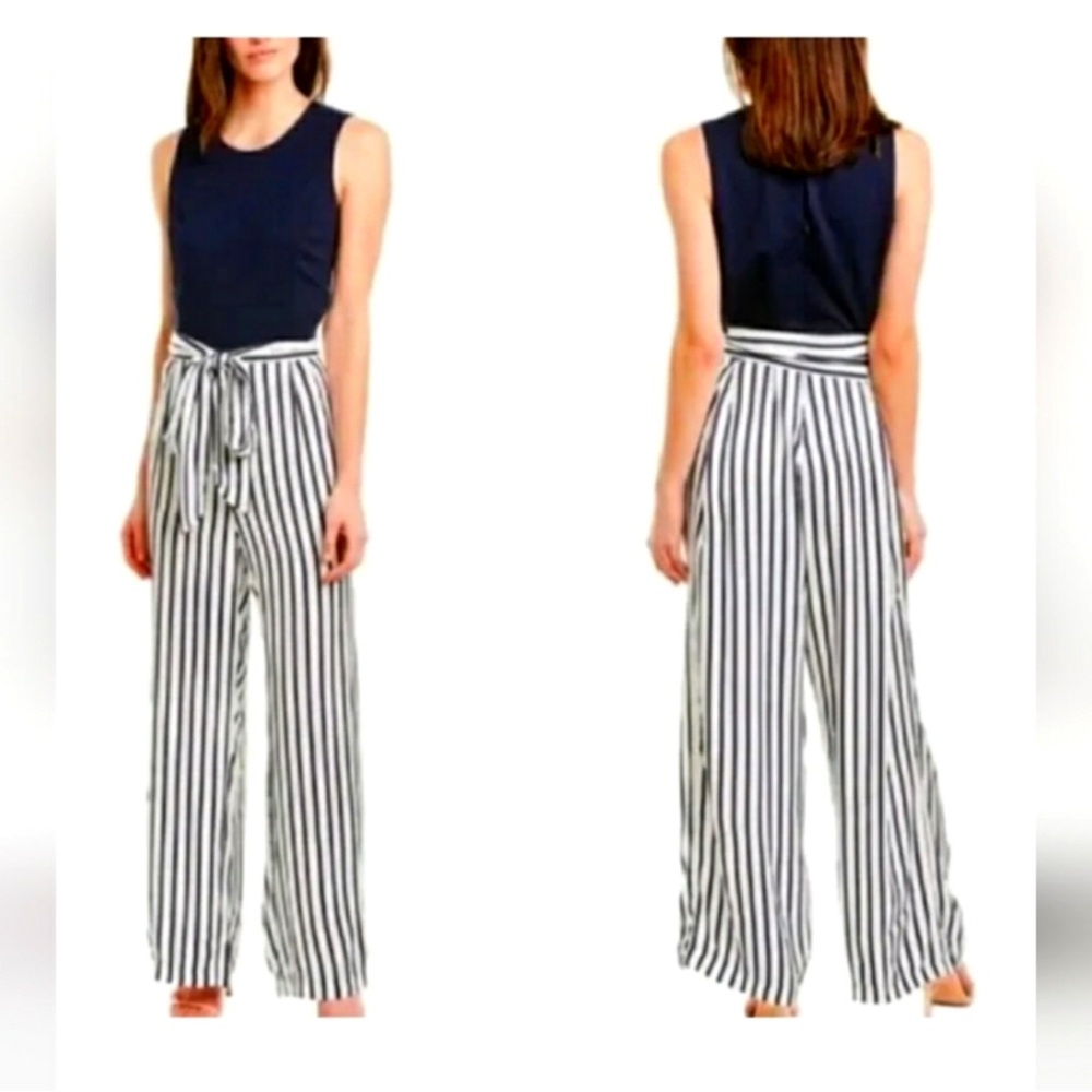 J.Mclaughlin Navy and White Women's Jumpsuit